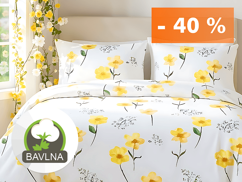 SLOVENSKÉ BAVLNENÉ OBLIEČKY - KVETINOVÉ MOTÍVY